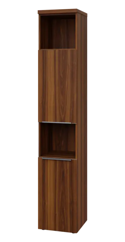 SIN 6 - 42DN2 kancelářská skříň, 2-dveřová/nika, levá, 2170x400x400, ořech královský